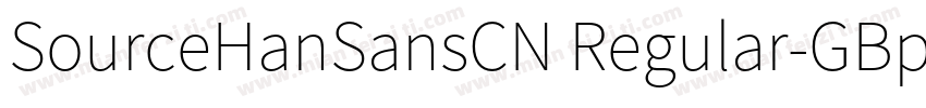 SourceHanSansCN Regular-GBpc字体转换